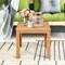 Wooden Square Patio Coffee Bistro Table Perfect for Indoor-Outdoor Space